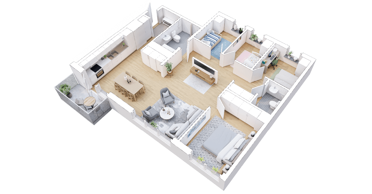 Planlösningar 3D 1200X627 Femma