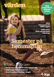 Tidningsomslag med flicka som åker linbana