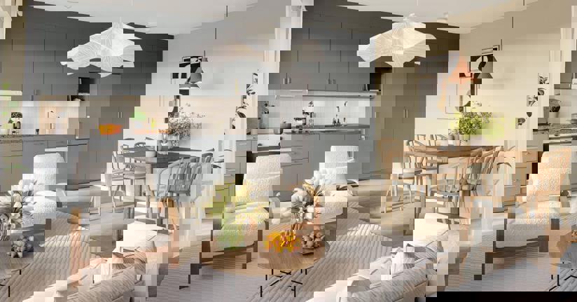 Visualisering av kök i Bonden 7