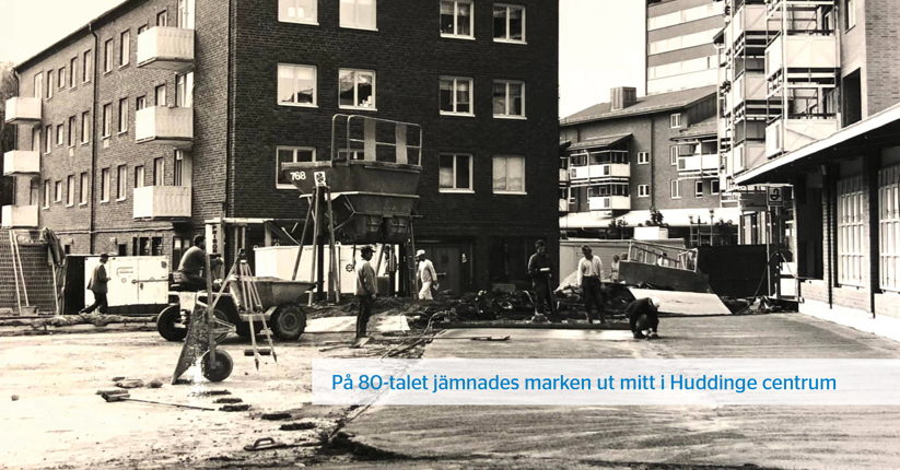 Huddinge centrum på 70-talet.