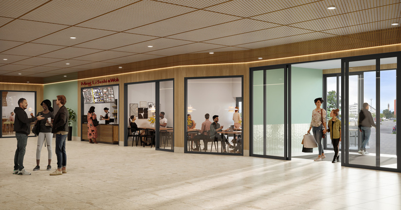 Visionsbild Flemingsberg centrum