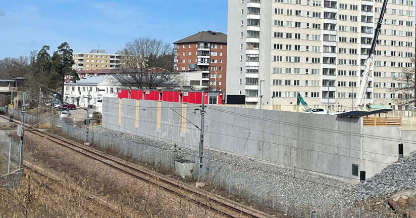 Väggen som ska målas av konstnärer på Streetcorner under sommaren 2024.