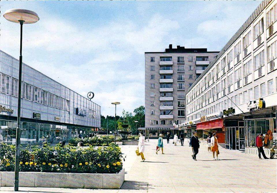 Vykort 70 Tal Huddinge Centrum, Okänd Tid Robert Lindberg FB